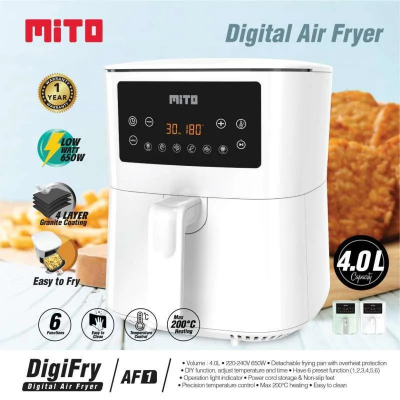 ME2006 - MITO AF1 DIGITAL AIR FRYER Kapasitas 4 Liter